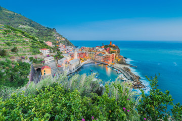 Fototapeta na wymiar Vernazza in Cinque Terre, Liguria, Italy.