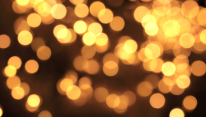 Fototapeta premium Bokeh in der Farbe Gelb
