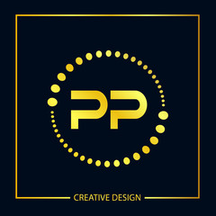 Initial Letter PP Logo Template Vector Design