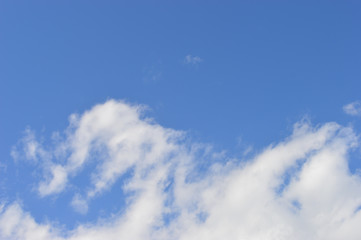 Obraz premium Niebo i chmury. Niebo i chmury tropikalna panorama. Niebo czysta atmosfera piękna letni dzień