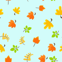 Obraz premium Autumn Leafy Pattern