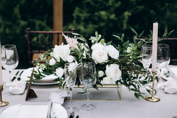 Wedding table decoration