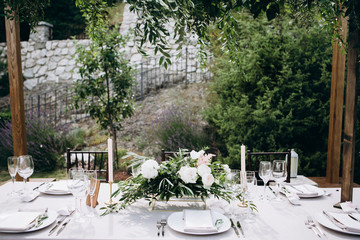 Wedding table decoration