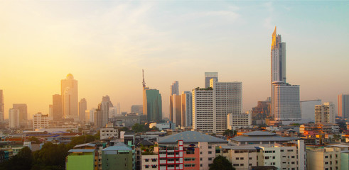 Cityscape Bangkok city Thailand 