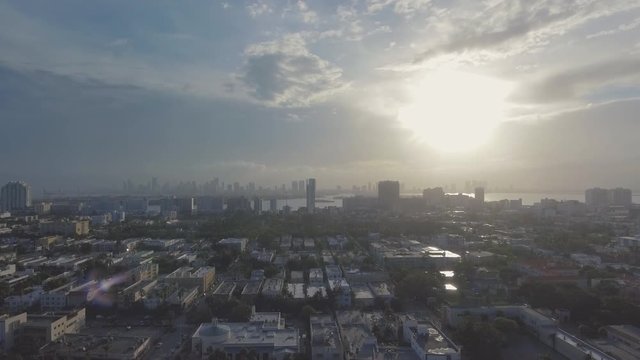 Miami South Beach Skyline Florida Ocean Aerial 1.mov