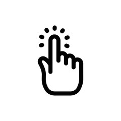 Obraz premium Hand clicking icon