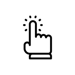 Hand clicking icon