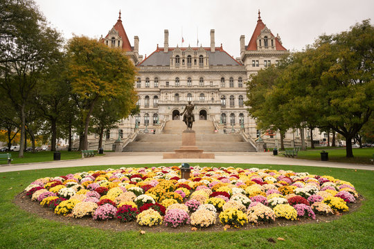 State Capitol Building Statehouse Albany New York Lawn Landscaping