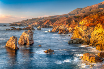Sea Waves Crash at Garrapata State Park © wolterke