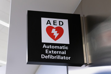 Automated External Defibrillator Sign and Logo