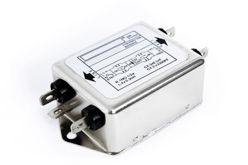 RFI EMI filter on white background