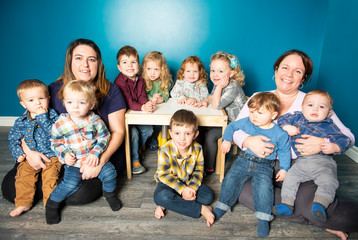 The preschoolers group in kindergarten together, Nursery group photo