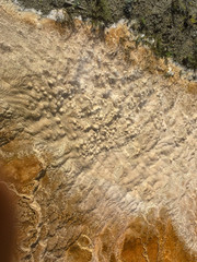 Close up of rock formation in Yellowstone National Park, Wyoming