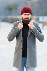 Comfortable and cool. Outfit hat accessory. Hipster outfit. Stylish casual outfit for fall and...