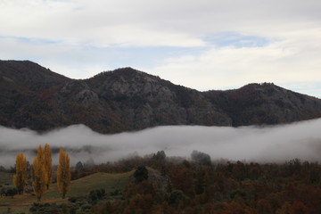 Obraz premium Mirador de Pil Pil, Siete Lagos, San Martin de los Andes, Neuquen, Patagonia Argentina