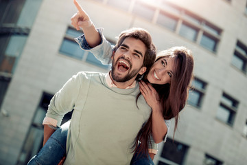 Happy young couple