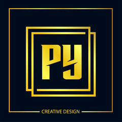 Initial Letter PY Logo Template Vector Design