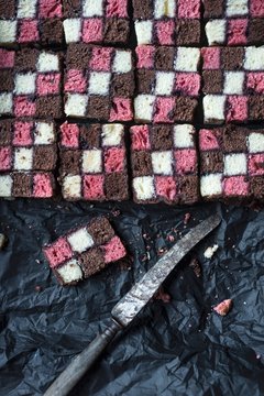 Vegan raspberry, vanilla and chocolate cake