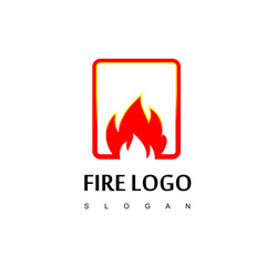 Fire Logo Design Vector