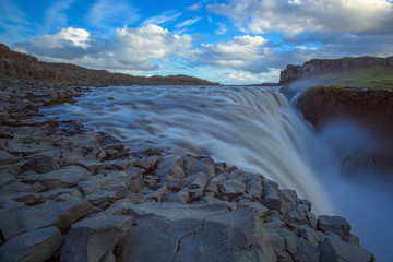 Dettifoss is waterfall in Vatnajökull National Park in Northeast Iceland, and is reputed to be the...