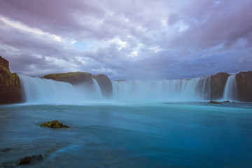 Waterfall Godafoss is the place where the lawspeaker Þorgeir Ljósvetningagoði made Christianity...