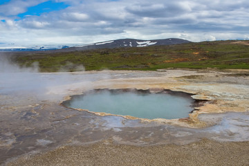 The hot springs of Hveravellir provide a warm oasis of cold middle of Icenald