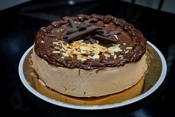 Cake with chocolate