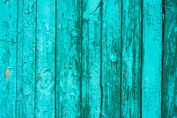 Fototapeta na wymiar old wooden fence with cracked paint