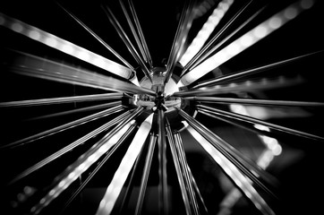 Photographer reflection on a spiked ball