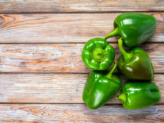fresh green sweet pepper