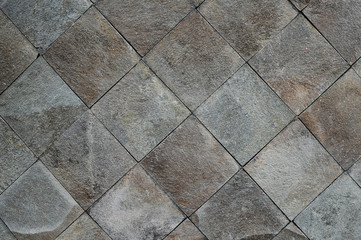 Background of Diagonal Natural Stone Texture on Wall 4