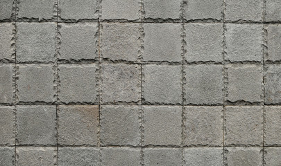 Background of Square Natural Stone Texture on Wall 3