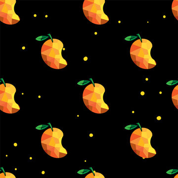 fruit pattern background graphic mango