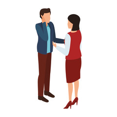 Isometric people avatar