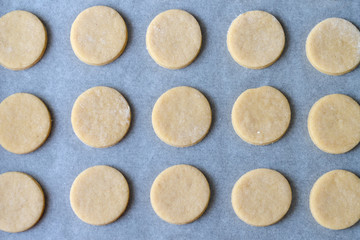 Butter cookies preparation