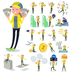 flat type Behind knot hair women Sportswear_money