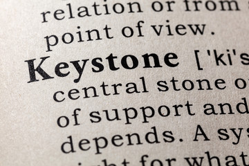 Obraz premium definition of keystone