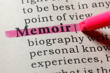 definition of memoir - obrazy, fototapety, plakaty