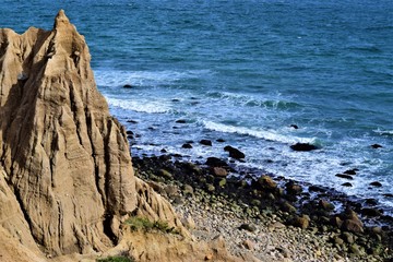 Bluff overlooking the ocean
