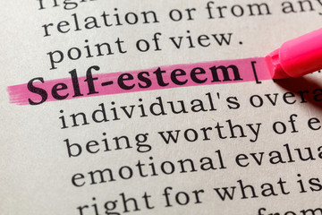 definition of self-esteem - obrazy, fototapety, plakaty