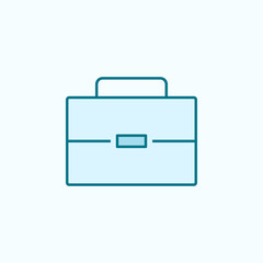 bag 2 colored line icon. Simple colored element illustration. bag outline symbol design from Scientifics study set