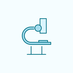 microscope 2 colored line icon. Simple colored element illustration. microscope outline symbol design from Scientifics study set