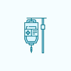 dropper 2 colored line icon. Simple colored element illustration. dropper outline symbol design from canser set