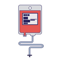 Blood bag isolated