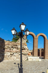 Ruins of Ancient Theatre in old town of Nessebar, Burgas Region, Bulgaria