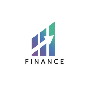 Financial stock exchange logo. Minimal design. Vector illustration
