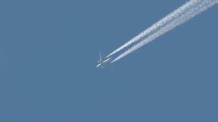 Airliner at cruising altitude