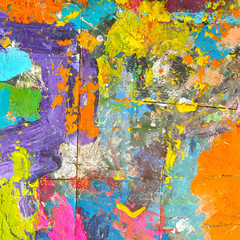 Abstract colorful painting for texture background