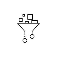 filter, internet technology icon. Element of internet technology icon for mobile concept and web apps. Thin line filter, internet technology icon can be used for web and mobile