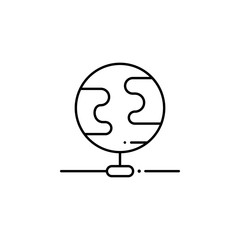 globe network, internet technology icon. Element of internet technology icon for mobile concept and web apps. Thin line globe network, internet technology icon can be used for web